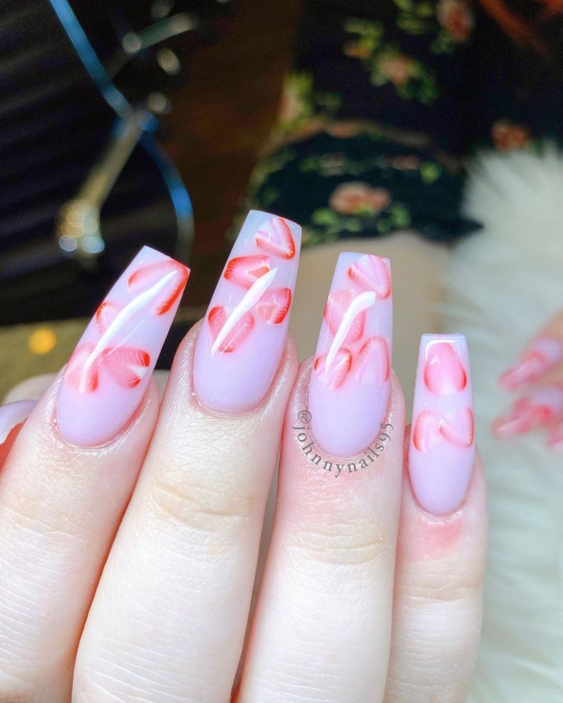 30 Trendy Strawberry Nails Make You Attractive