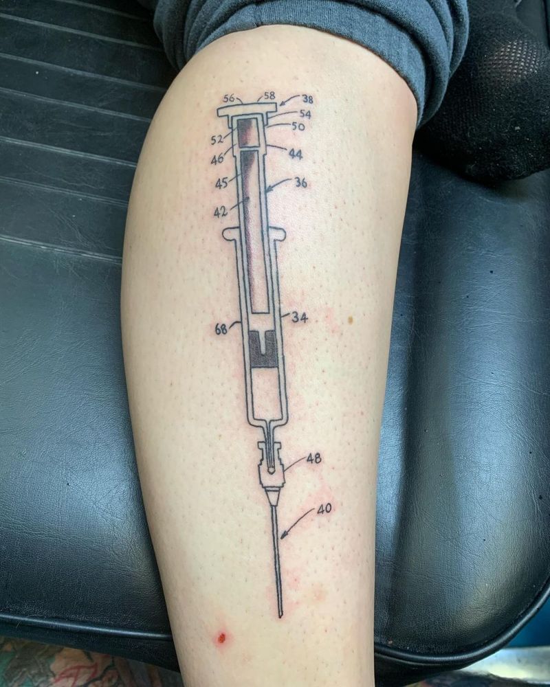 30 Pretty Syringe Tattoos You Will Love