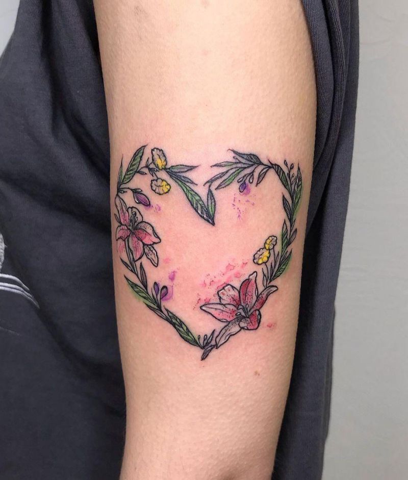 30 Perfect Wreath Tattoos Make You Attractive