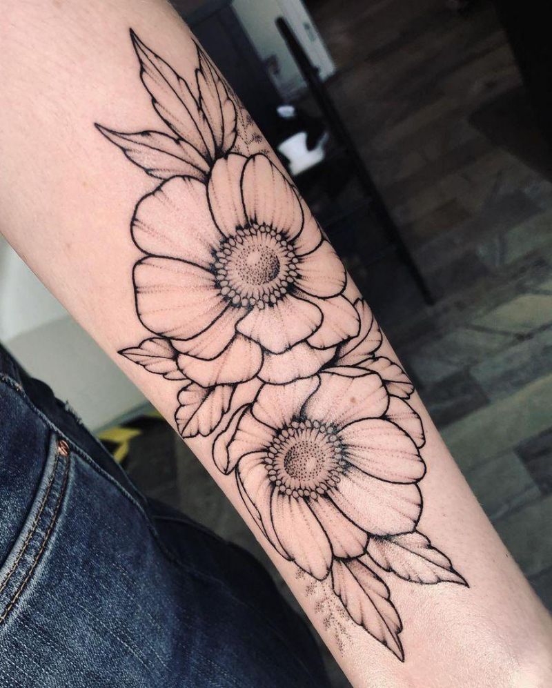 30 Pretty Anemone Tattoos You Must Try