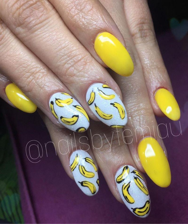 30 Stylish Banana Nail Art Designs You Can Copy