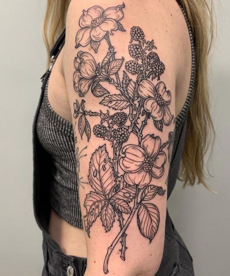 30 Pretty Blackberry Tattoos You Will Like