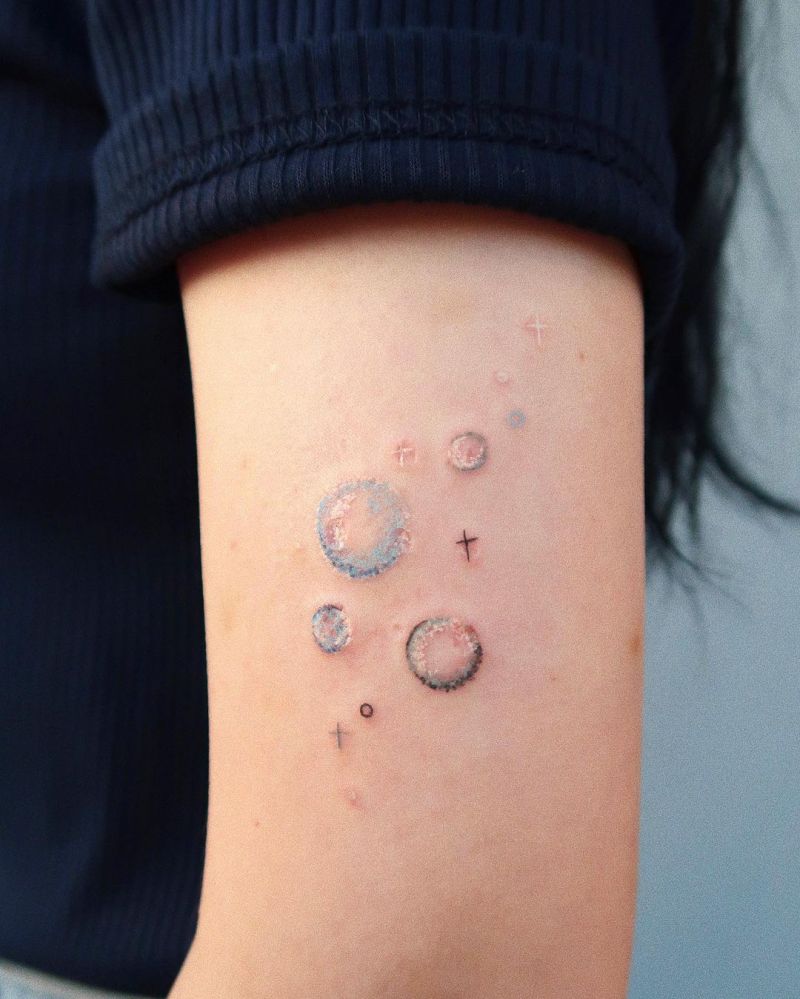 30 Pretty Bubble Tattoos You Will Love