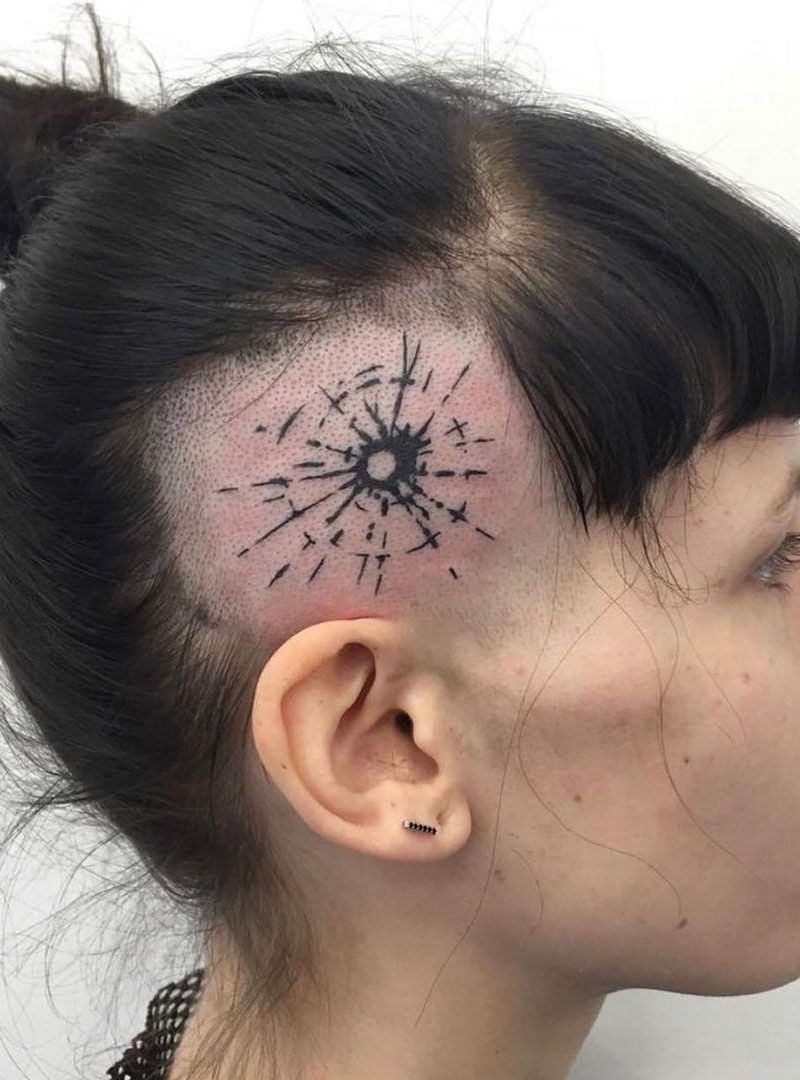 30 Great Bullet Hole Tattoos to Inspire You