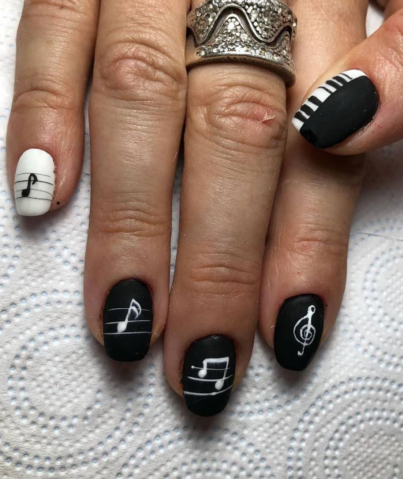 30 Gorgeous Music Nail Art Designs You Must Love