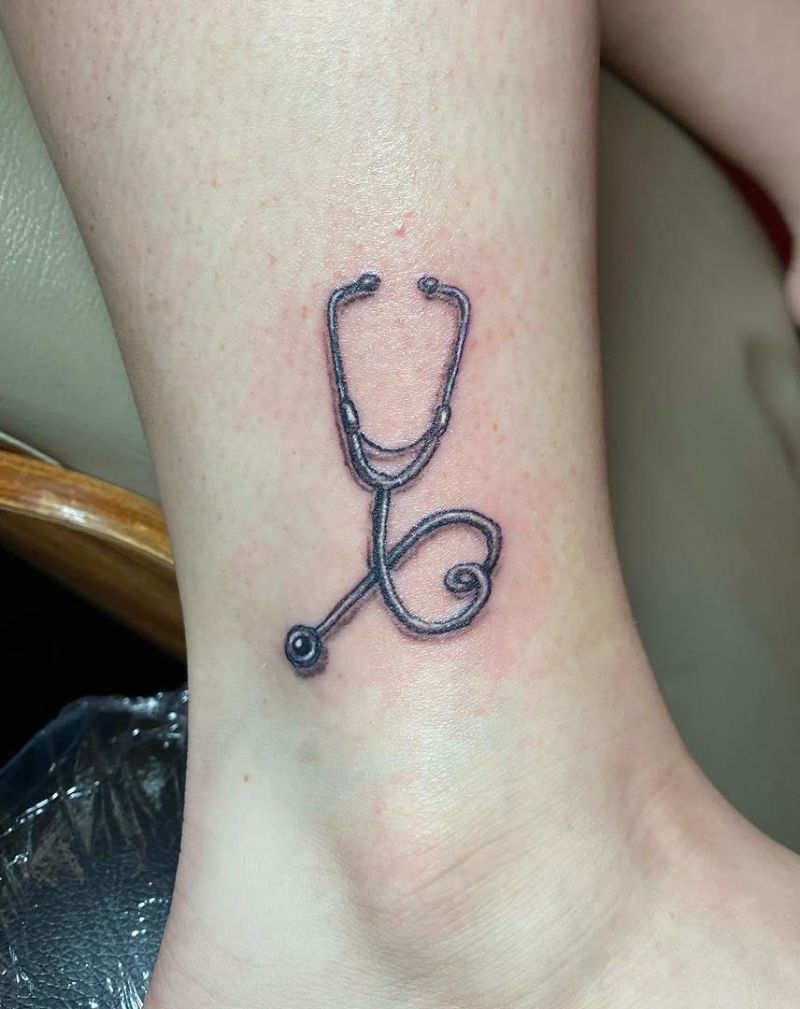 30 Pretty Stethoscope Tattoos You Can Copy