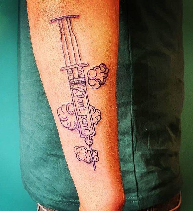 30 Pretty Syringe Tattoos You Will Love