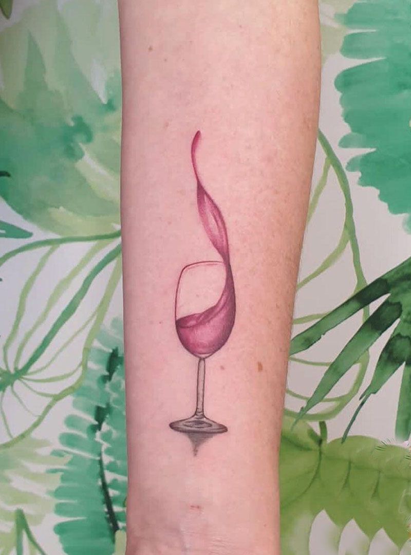 30 Pretty Wine Tattoos You Can Copy