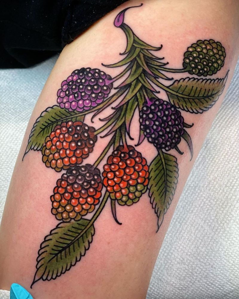 30 Pretty Blackberry Tattoos You Will Like