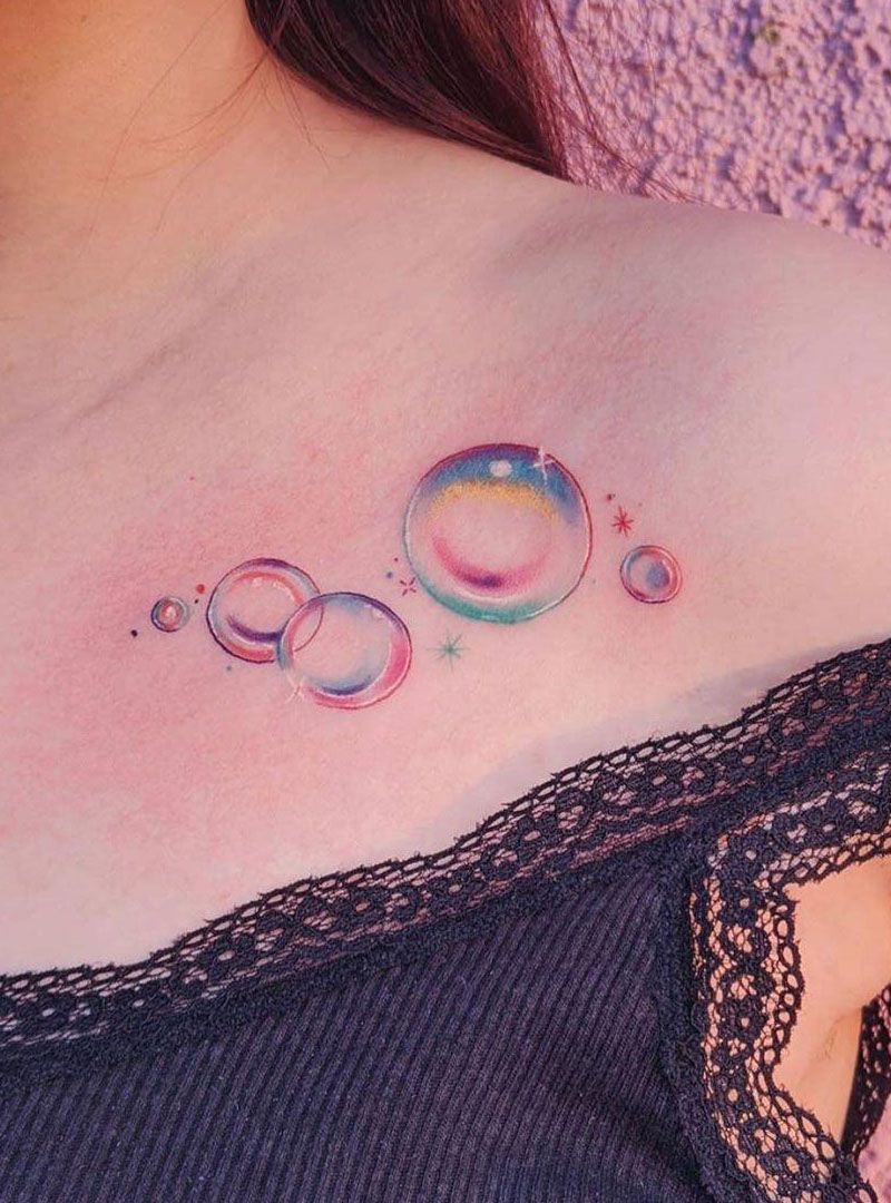 30 Pretty Bubble Tattoos You Will Love