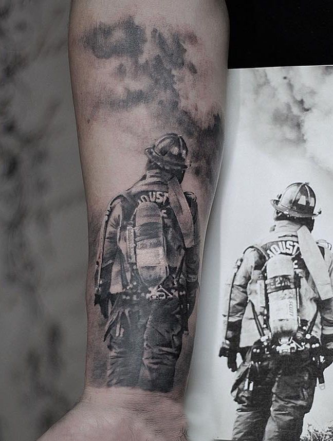 30 Pretty Firefighter Tattoos You Must Love