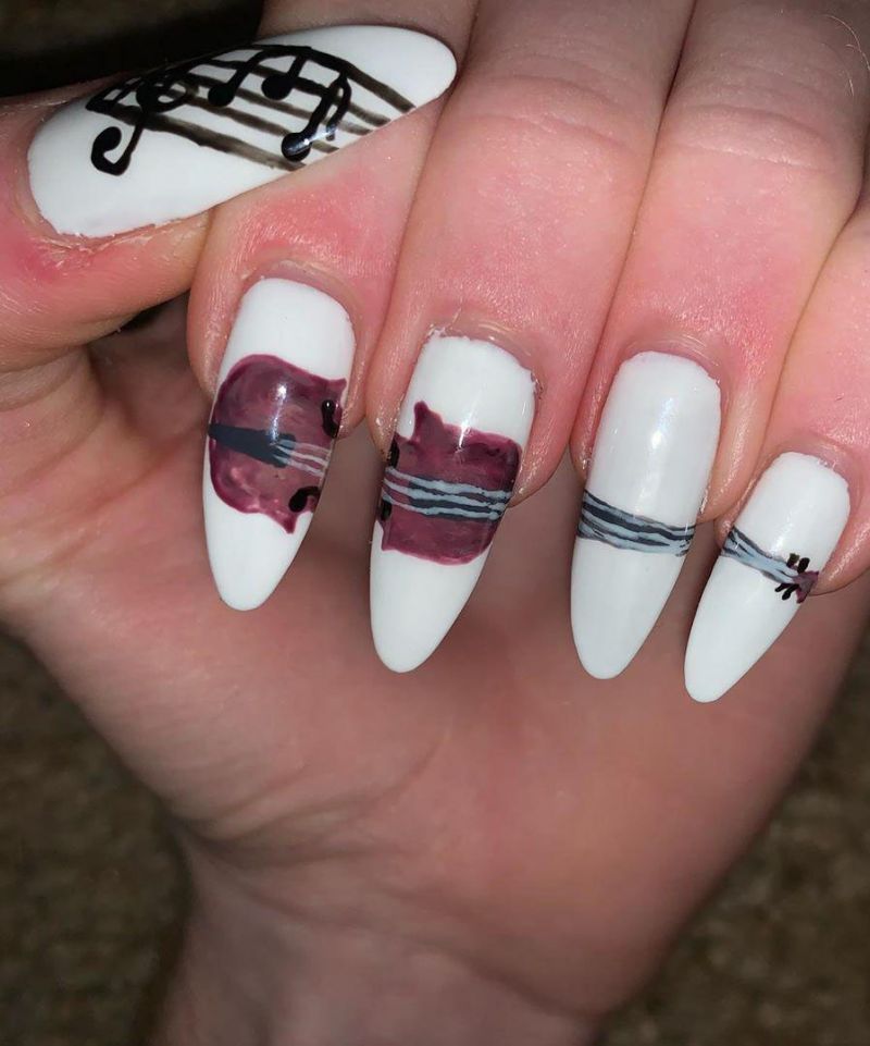 30 Gorgeous Music Nail Art Designs You Must Love