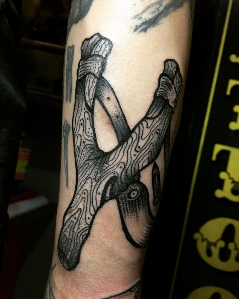 30 Perfect Slingshot Tattoos You Can Copy