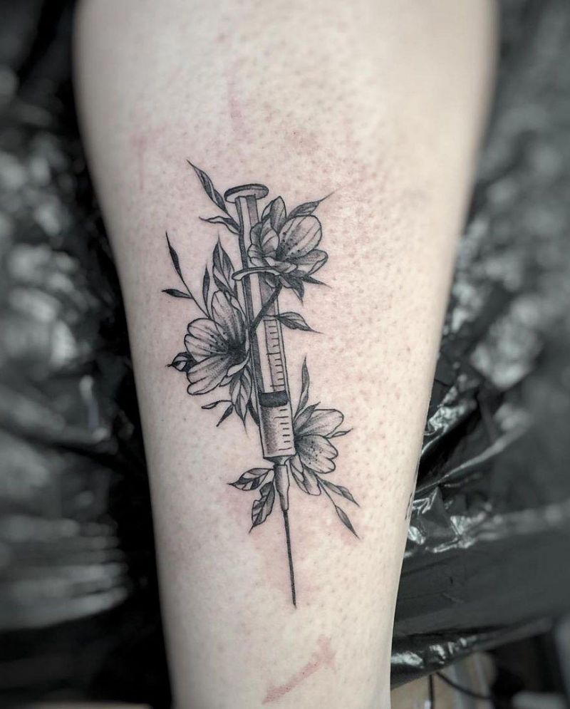 30 Pretty Syringe Tattoos You Will Love