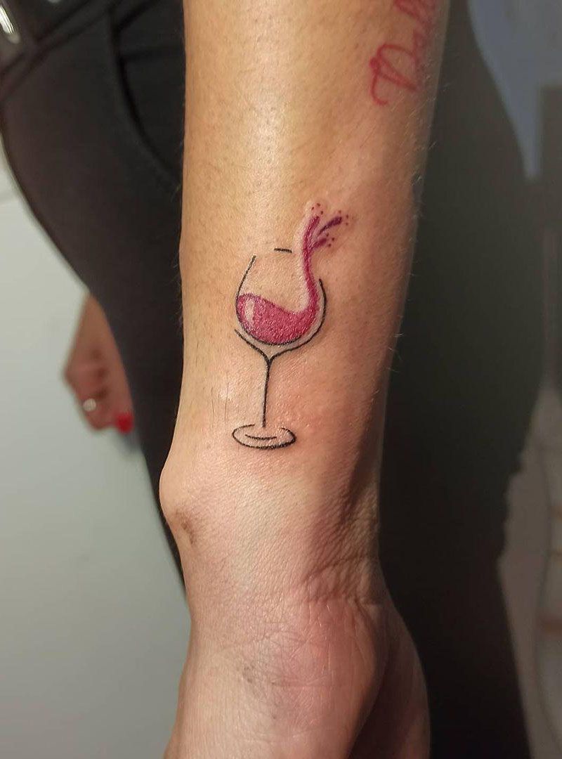 30 Pretty Wine Tattoos You Can Copy