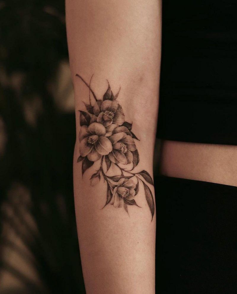 30 Pretty Camellia Tattoos You Must Love