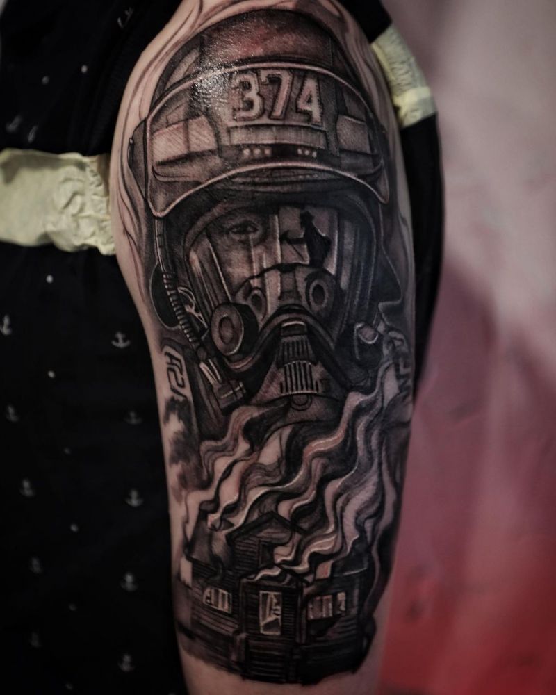 30 Pretty Firefighter Tattoos You Must Love