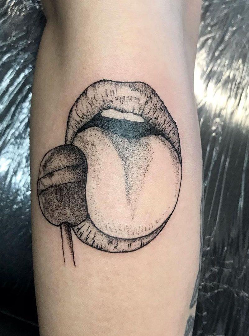 30 Pretty Lollipop Tattoos You Will Love