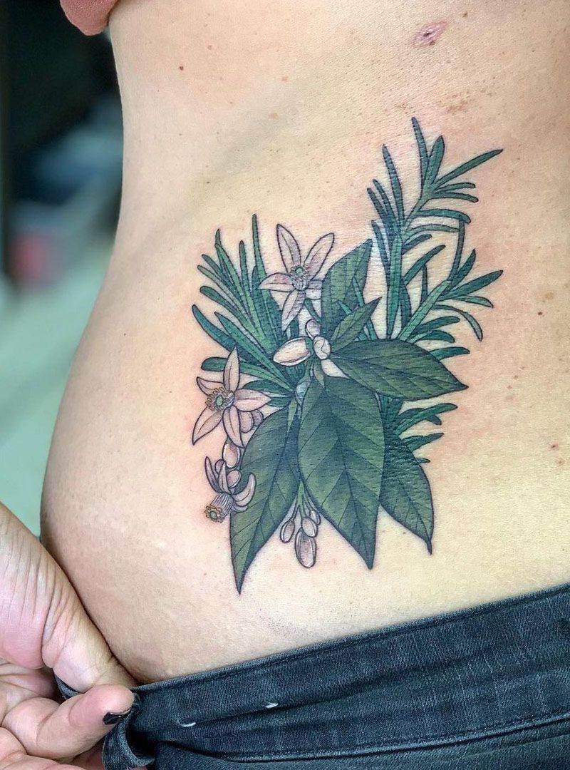 30 Pretty Orange Blossom Tattoos You Can Copy