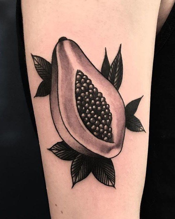 30 Perfect Papaya Tattoos to Inspire You