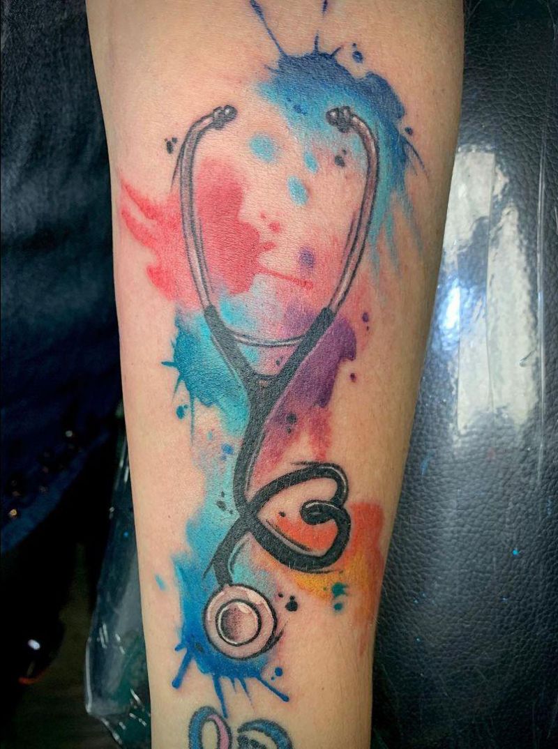 30 Pretty Stethoscope Tattoos You Can Copy