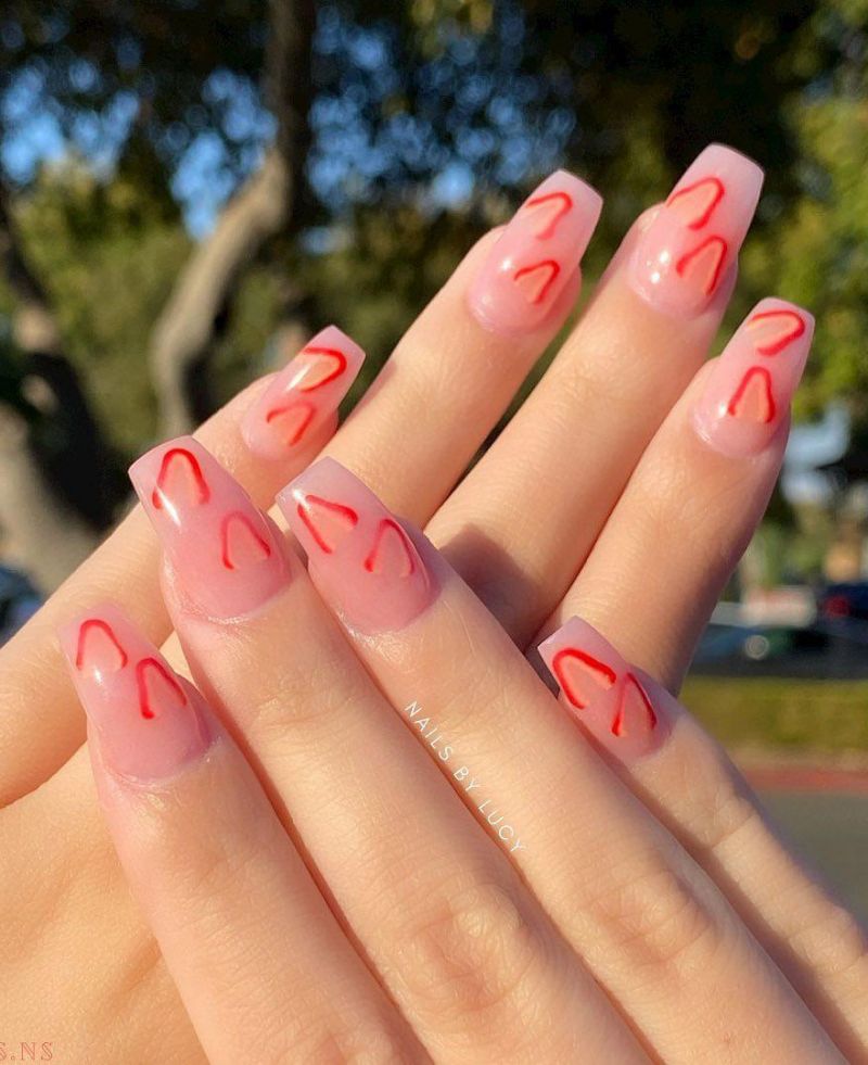 30 Trendy Strawberry Nails Make You Attractive