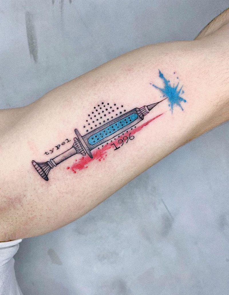 30 Pretty Syringe Tattoos You Will Love