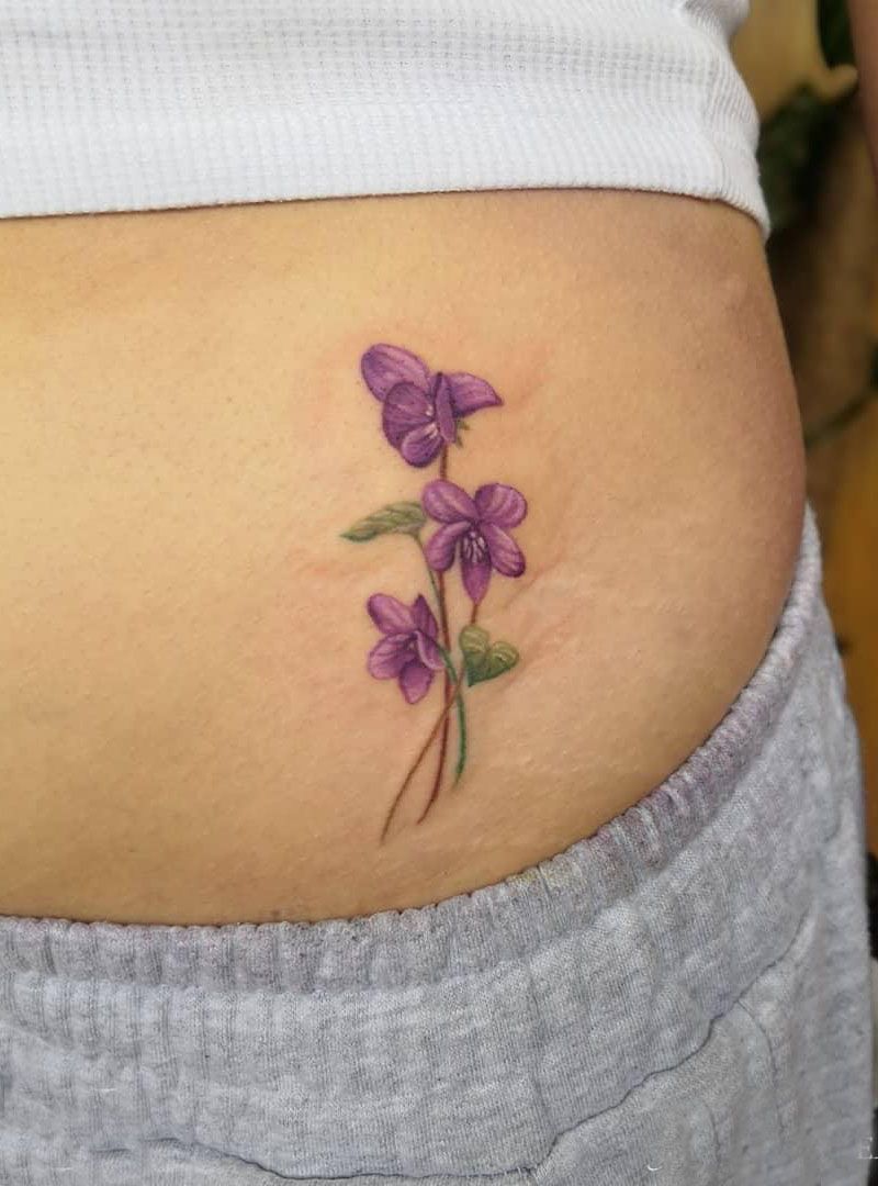 30 Pretty Violet Tattoos You Need to Copy