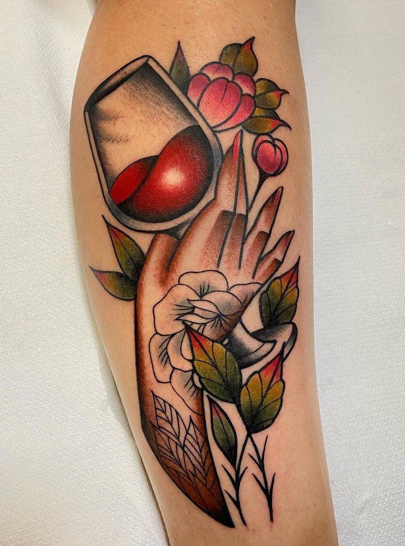 30 Pretty Wine Tattoos You Can Copy