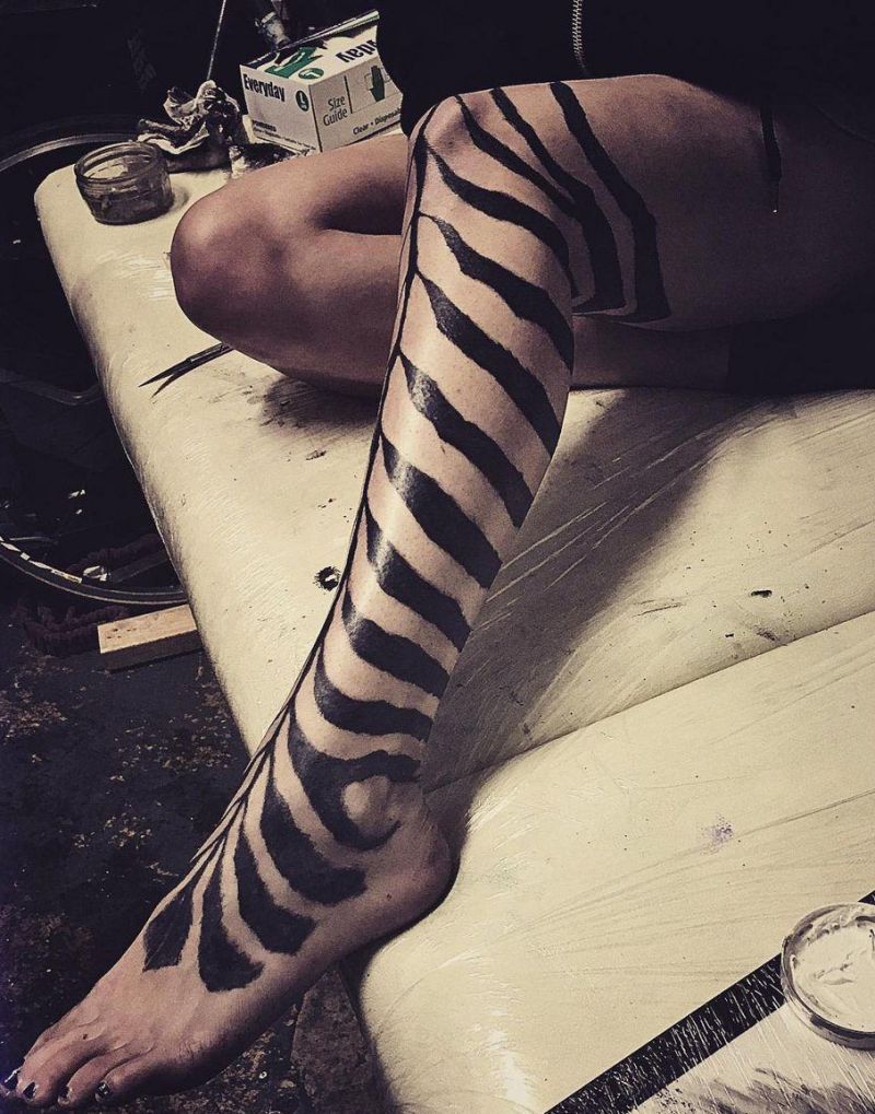 15 Great Zebra Print Tattoos You Must Love