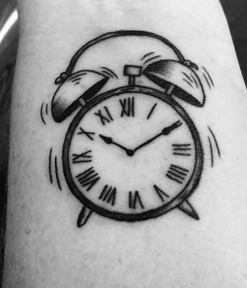 21 Perfect Alarm Clock Tattoos to Inspire You