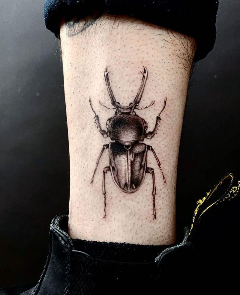 24 Pretty Dung Beetle Tattoos For Inspiration