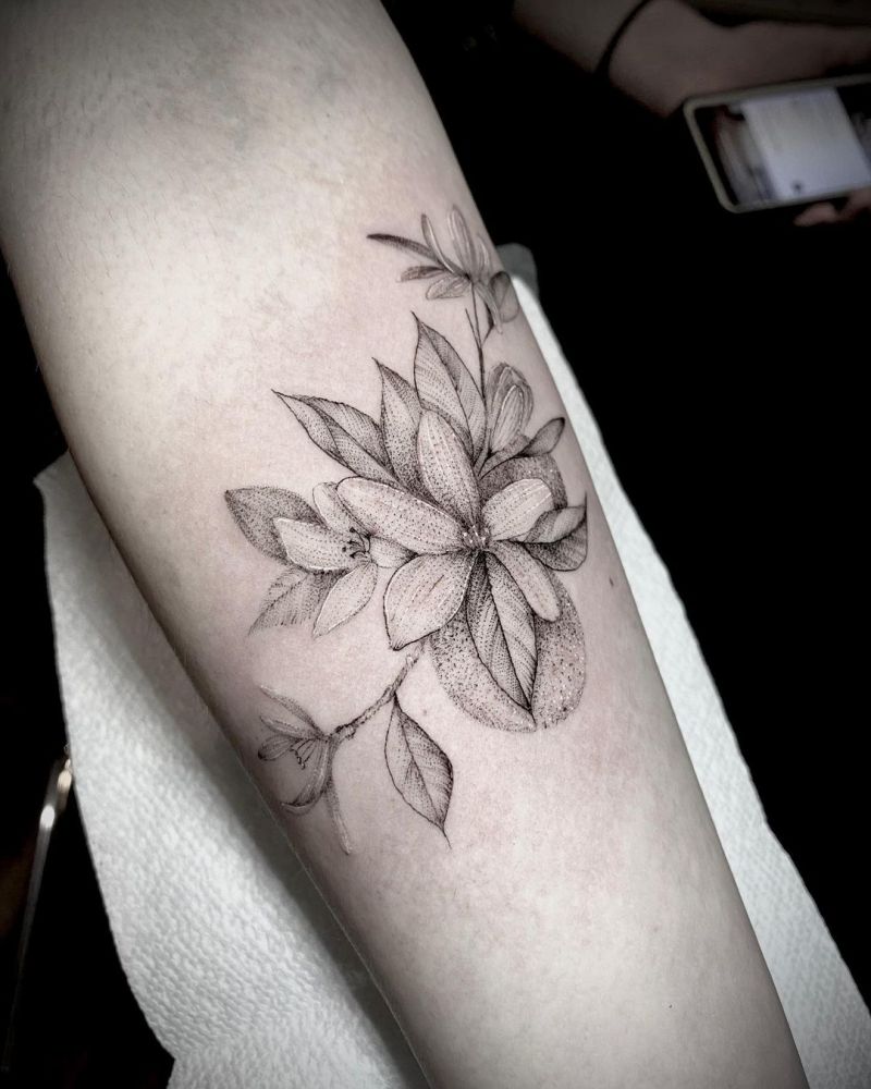 30 Pretty Orange Blossom Tattoos You Can Copy