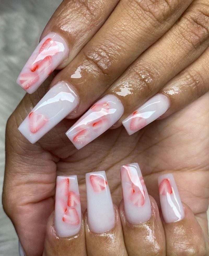 30 Trendy Strawberry Nails Make You Attractive