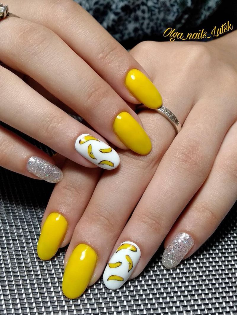 30 Stylish Banana Nail Art Designs You Can Copy