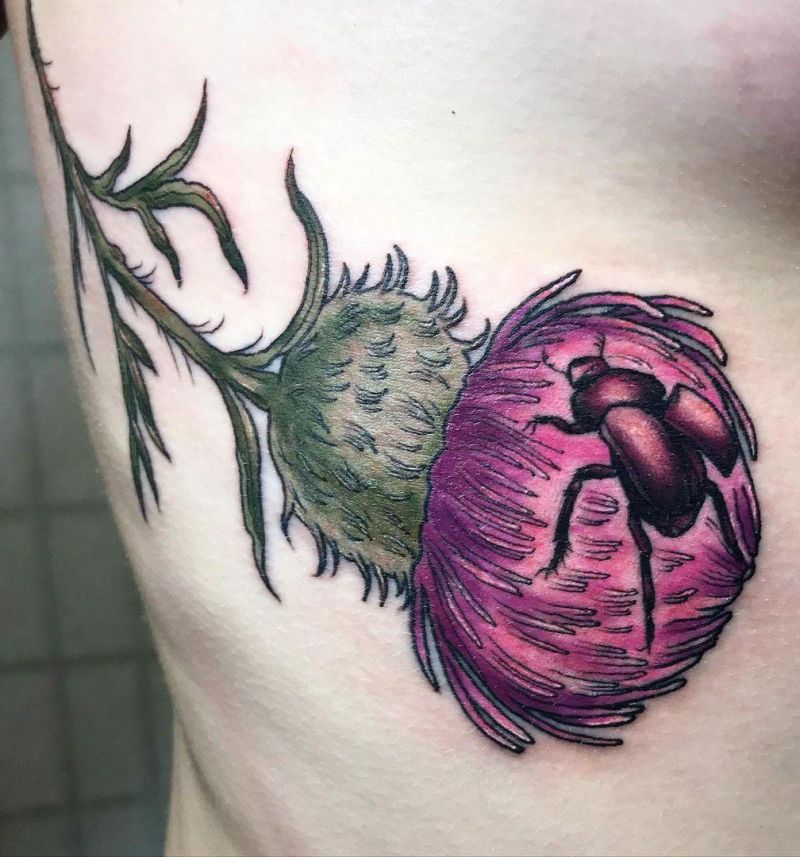 24 Pretty Dung Beetle Tattoos For Inspiration