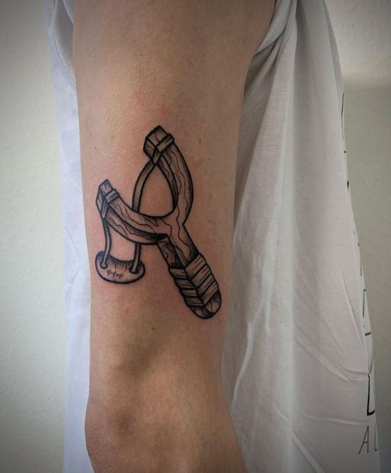 30 Perfect Slingshot Tattoos You Can Copy