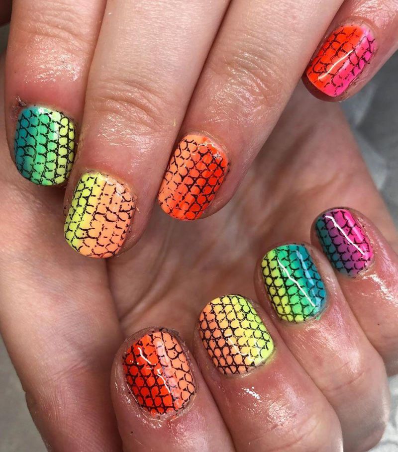 30 Pretty Snake Skin Nails You Will Love