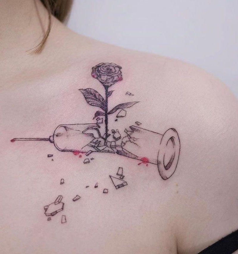 30 Pretty Syringe Tattoos You Will Love
