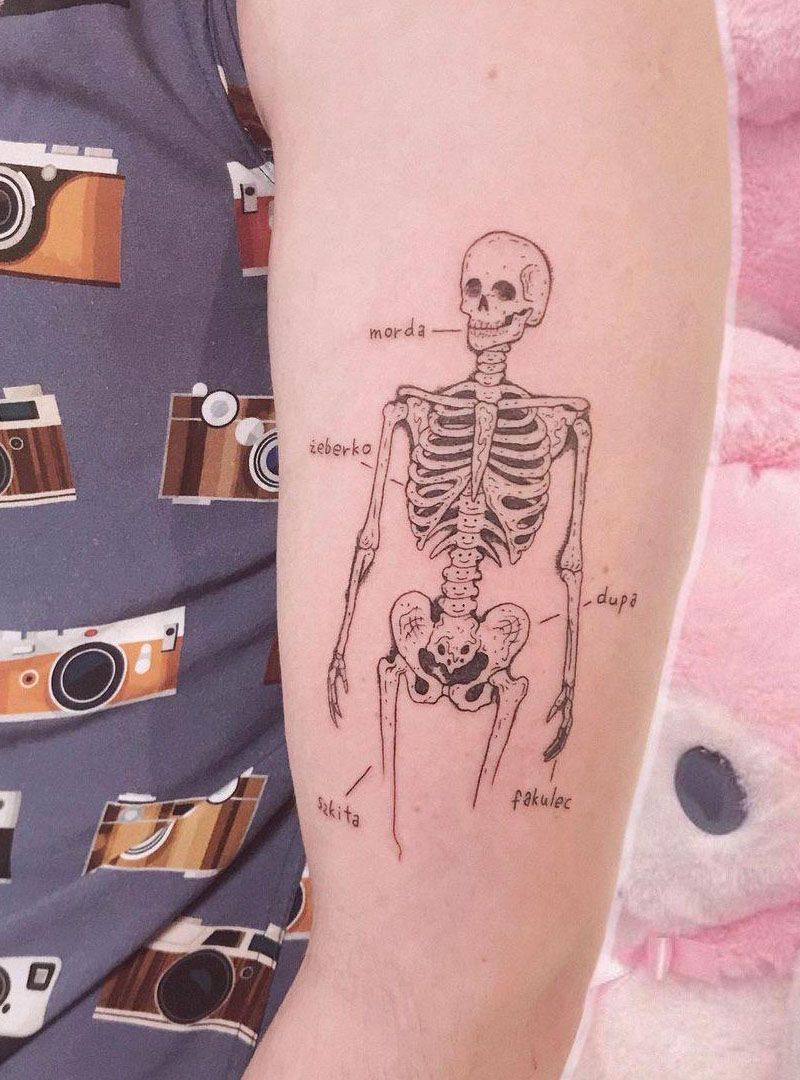 30 Pretty Anatomy Tattoos to Inspire You