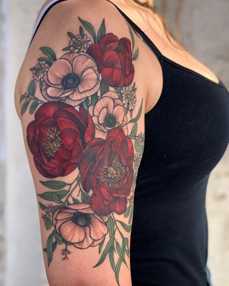 30 Pretty Anemone Tattoos You Must Try