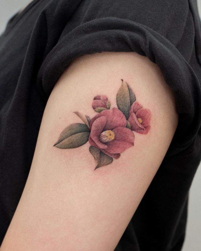 30 Pretty Camellia Tattoos You Must Love