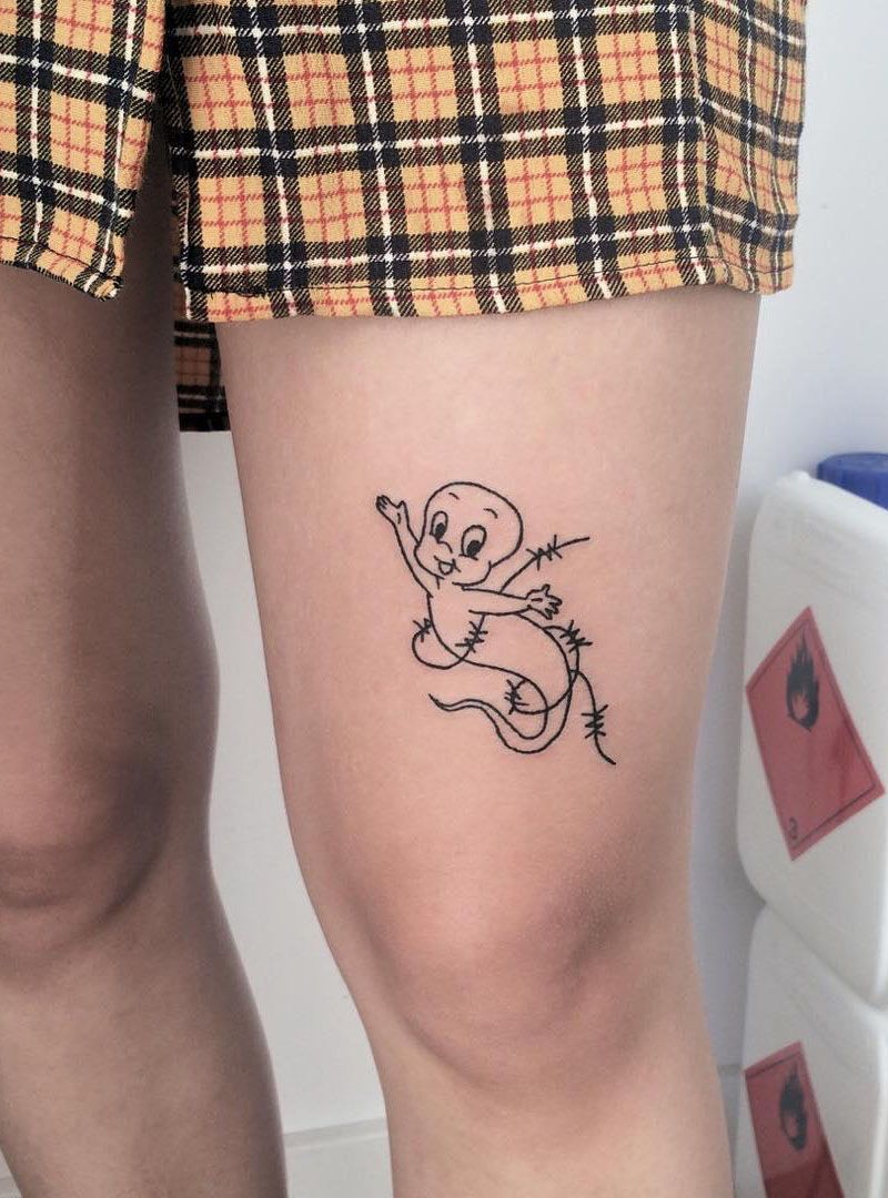 30 Cute Casper Tattoos You Must Love