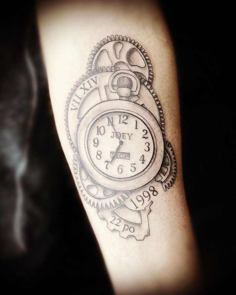 30 Pretty Gear Tattoos You Can Copy