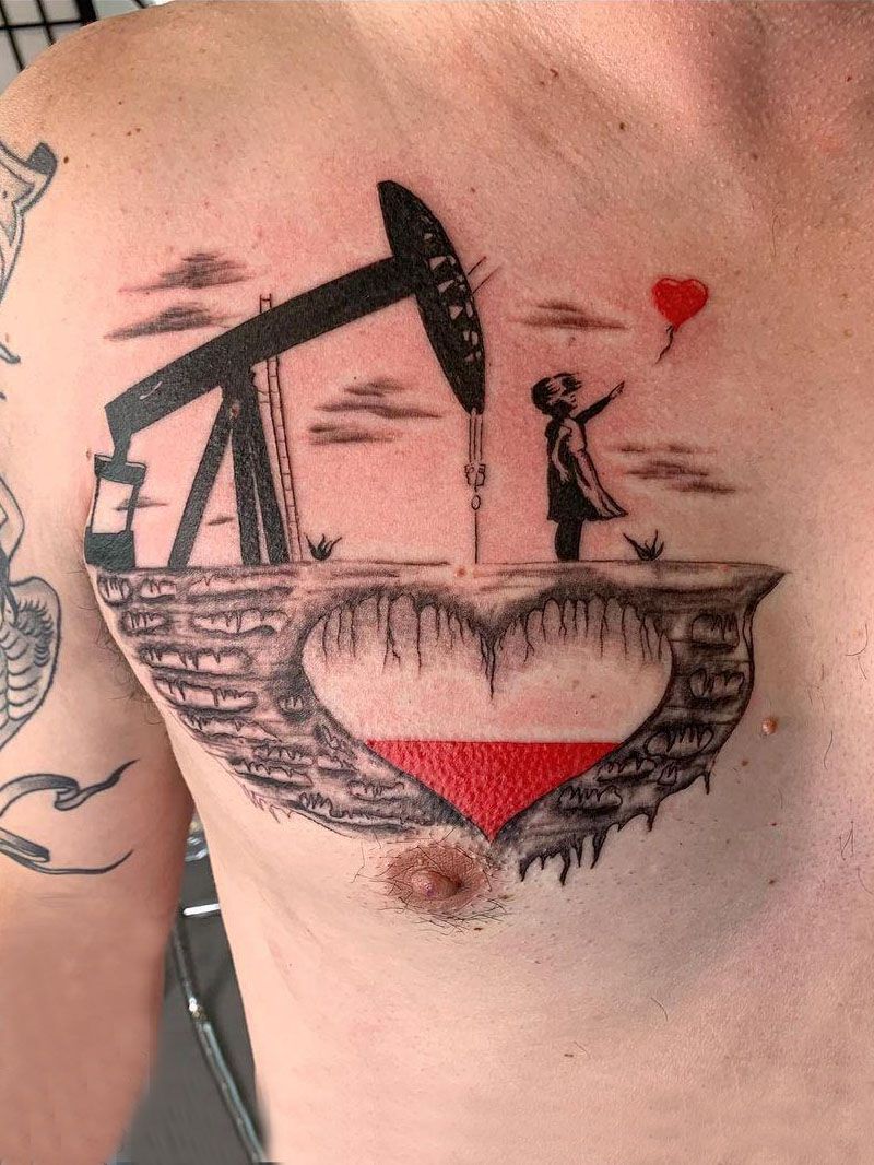 30 Pretty Oil Rig Tattoos You Can Copy