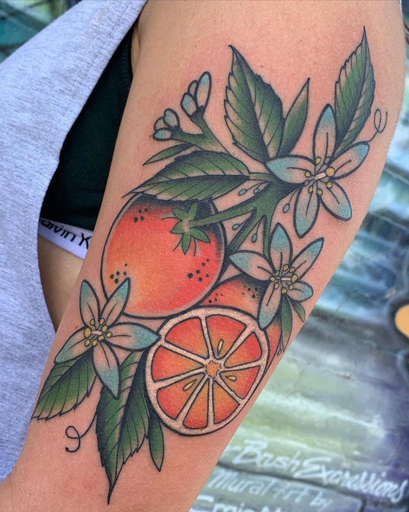 30 Pretty Orange Blossom Tattoos You Can Copy