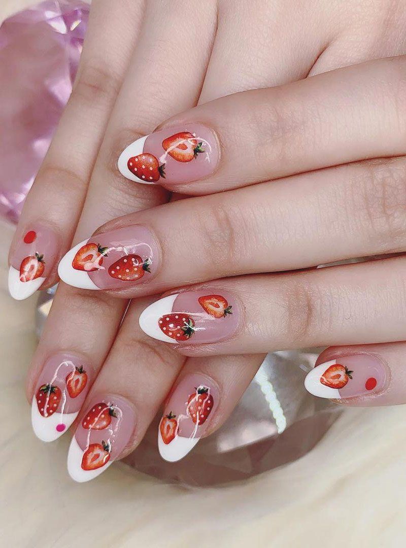 30 Trendy Strawberry Nails Make You Attractive