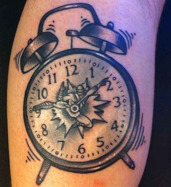 21 Perfect Alarm Clock Tattoos to Inspire You