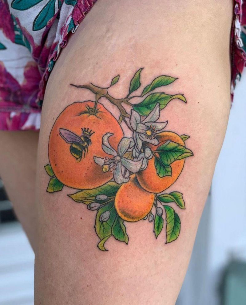 30 Pretty Orange Blossom Tattoos You Can Copy