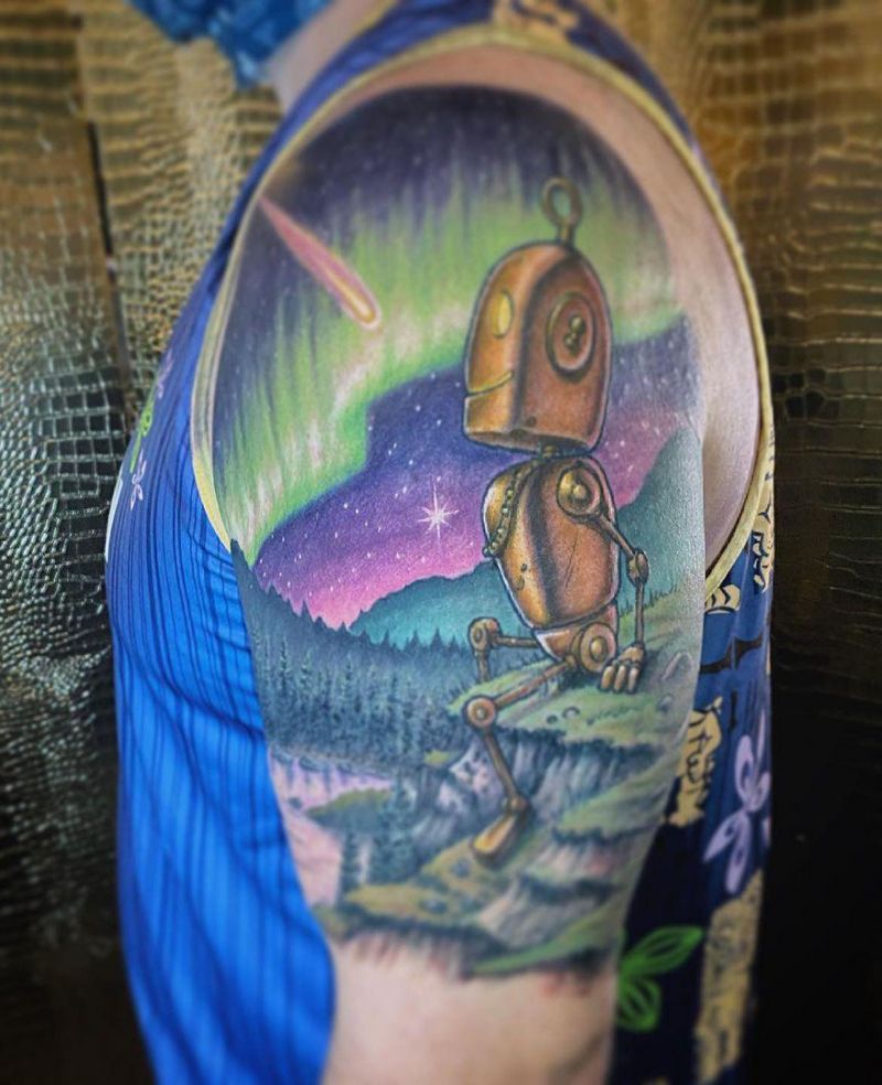 30 Pretty Robot Tattoos You Will Love